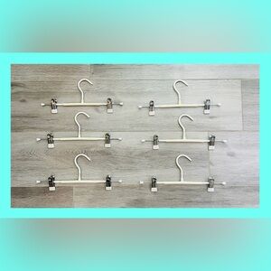 🔥3/$18🔥 Bundle of 6 adjustable pants hangers